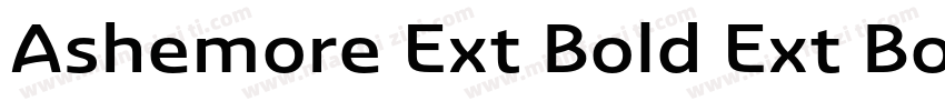 Ashemore Ext Bold Ext Bold字体转换